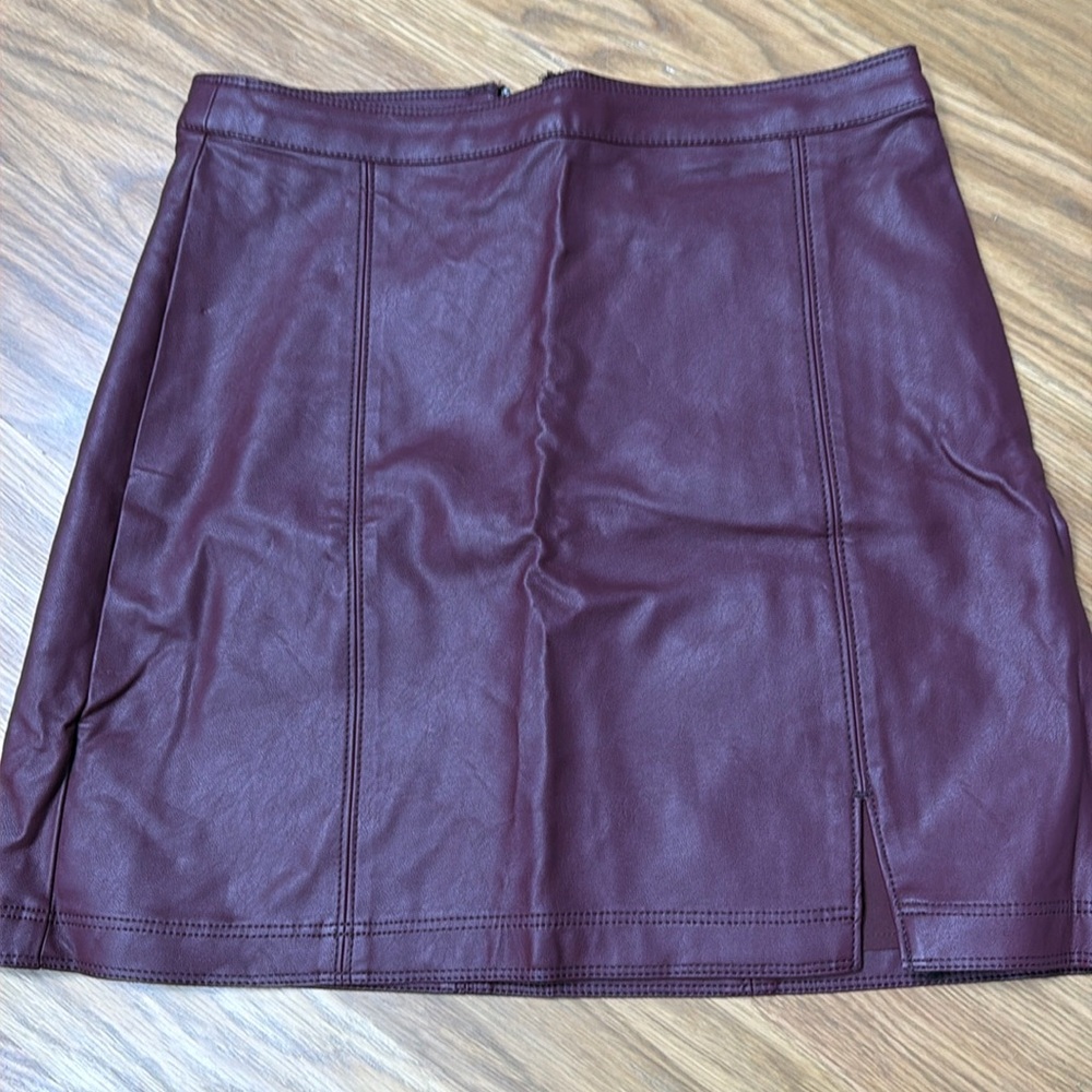 Brand new faux leather Abercrombie mini skirt!